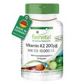 VITAMIN K2 200 μg mit D3 10.000 I.E. Kapseln