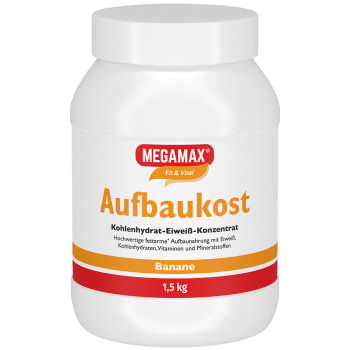 MEGAMAX Aufbaukost Banane Pulver