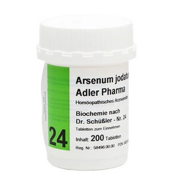 BIOCHEMIE Adler 24 Arsenum jodatum D 12 Tabletten