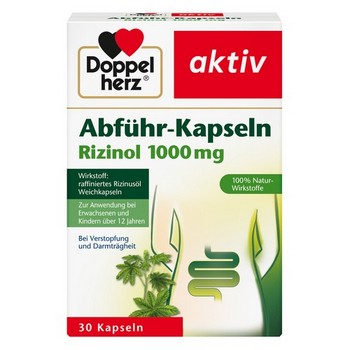 DOPPELHERZ Abführ-Kapseln Rizinol 1.000 mg
