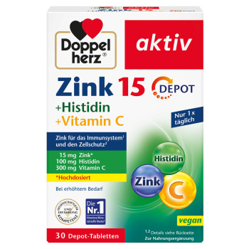 DOPPELHERZ Zink+Histidin Depot Tabletten