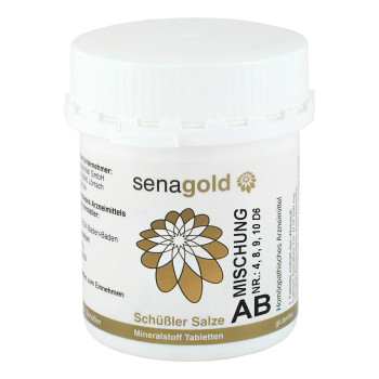 SCHÜSSLER SALZ Nr.4-8-9-10 D 6 AB-Mischung - Mit dem Salz des Stoffwechsel und 3 weiteren Salzen in einer Tablette