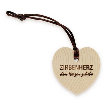 Zirben Herz-Anhänger 50 x 50 mm