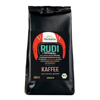 Herbaria Kaffee Rudi entkoffeiniert gemahlen