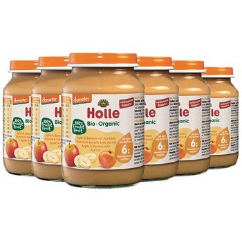 HOLLE Apfel & Banane mit Aprikose